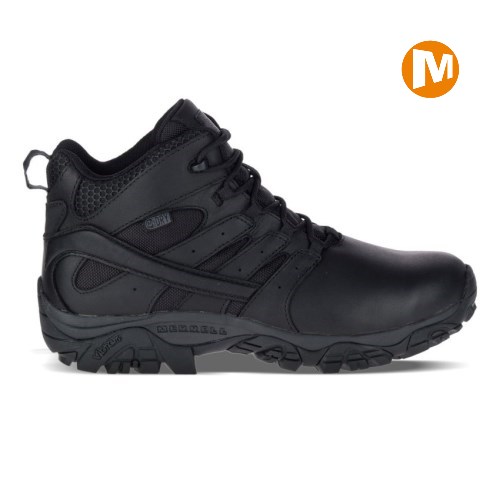 Merrell Moab 2 Mid Tactical Response Waterproof Sicherheitsschuhe Damen Schwarz [DE-EIZNF]